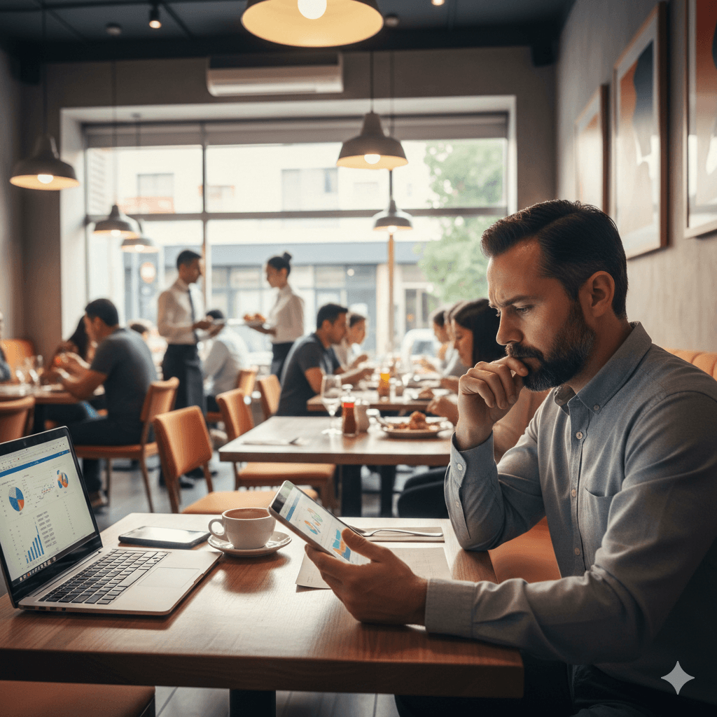 Representación de Restaurantes que venden bien pero no ven utilidad clara.